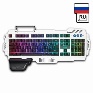 Open image in slideshow, RedThunder K900 RGB Wired Gaming Keyboard Mechanical Feel 25 Keys Anti-ghosting Ergonomics for PC Russian Spanish French
