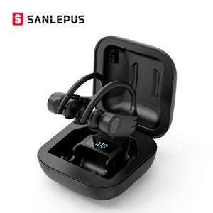 Open image in slideshow, SANLEPUS หูฟังบลูทูธ TWS 5.0 จอแสดงผล LED Wireless หูฟังสเตอริโอหูฟังสำหรับ Xiaomi หูฟังสำหรับเล่นเกมชุดหูฟังกีฬา
